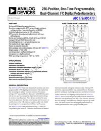 AD5173BRMZ50-RL7 Datasheet Cover