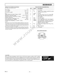 AD5201BRMZ50 Datasheet Page 5