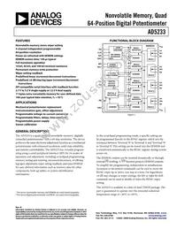 AD5233BRUZ100-R7 Datasheet Cover
