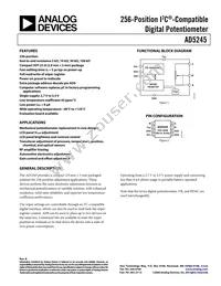 AD5245BRJ50-R2 Datasheet Cover
