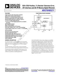 AD5271BCPZ-100-RL7 Datasheet Cover