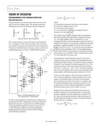 AD5290YRMZ50 Datasheet Page 15