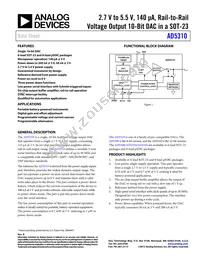 AD5310BRT-500RL7 Datasheet Cover