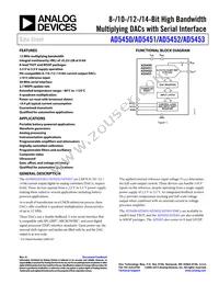 AD5453YRM-REEL7 Datasheet Cover