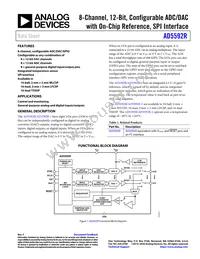 AD5592RBCBZ-RL7 Datasheet Cover