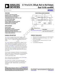 AD5663BCPZ-R2 Datasheet Cover