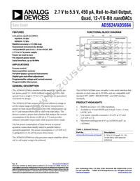 AD5664BCPZ-R2 Datasheet Cover
