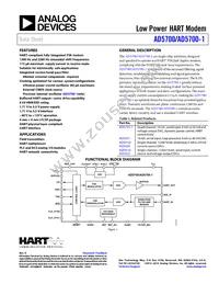 AD5700-1BCPZ-RL7 Datasheet Cover