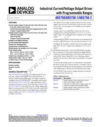 AD5750-1BCPZ Datasheet Cover