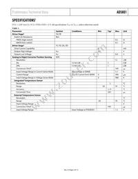 AD5801BCPZ-REEL7 Datasheet Page 3