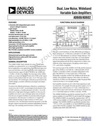AD602AR-REEL Datasheet Cover
