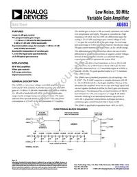 AD603AR-REEL Datasheet Cover