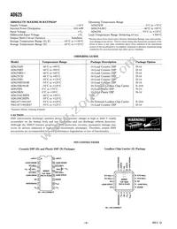 AD625CD Datasheet Page 4