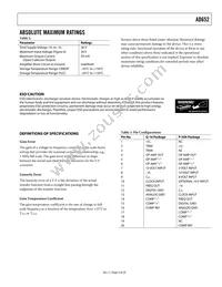 AD652JP-REEL7 Datasheet Page 5