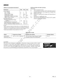 AD6640ASTZ Datasheet Page 4