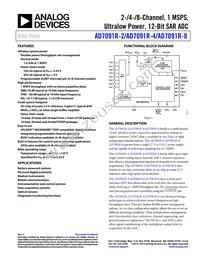 AD7091R-8BRUZ-RL7 Datasheet Cover