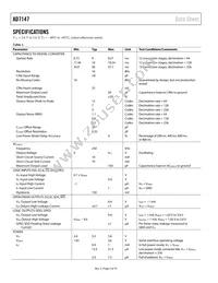 AD7147WPACPZ-1500R Datasheet Page 4
