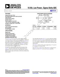 AD7171BCPZ-REEL7 Datasheet Cover