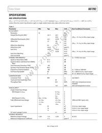 AD7292BCPZ-RL Datasheet Page 3