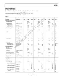 AD734AN Datasheet Page 3