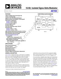 AD7403-8BRIZ-RL7 Datasheet Cover