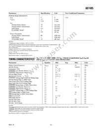 AD7485BSTZ Datasheet Page 3