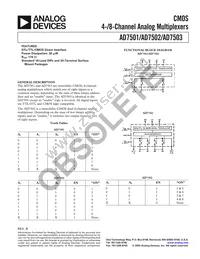 AD7503KNZ Datasheet Cover