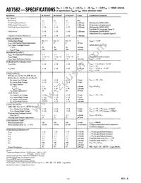 AD7582KP Datasheet Page 2