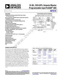 AD7610BSTZ-RL Datasheet Cover