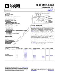 AD7625BCPZRL7 Datasheet Cover