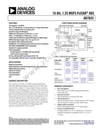 AD7643BCPZ Datasheet Cover