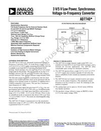 AD7740YRM-REEL7 Datasheet Cover