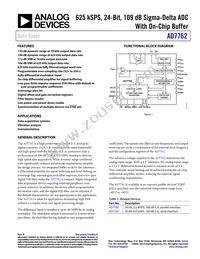 AD7762BSVZ-REEL Datasheet Cover