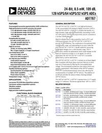 AD7767BRUZ-2-RL7 Datasheet Cover