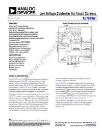 AD7879-1WACPZ-RL7 Datasheet Cover