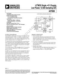 AD7880CR Datasheet Cover