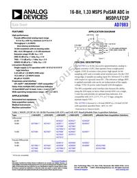 AD7983BCPZ-R2 Datasheet Cover
