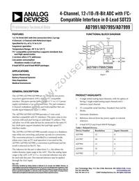 AD7995YRMZ-0 Datasheet Cover