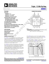 AD8003ACPZ-R2 Datasheet Cover