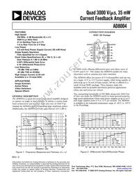 AD8004ARZ-14-REEL Datasheet Cover