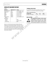 AD80066KRSZRL Datasheet Page 9