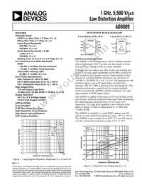 AD8009JRTZ-R2 Datasheet Cover