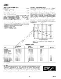 AD8009JRTZ-R2 Datasheet Page 4