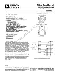 AD8010ARZ-16-REEL7 Cover