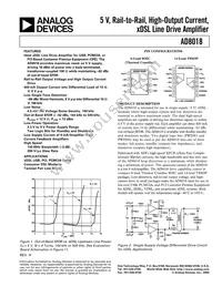 AD8018ARUZ-REEL Datasheet Cover