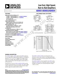AD8054AR-REEL Datasheet Cover