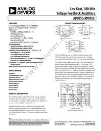 AD8056ARM-REEL7 Datasheet Cover