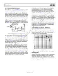 AD8123ACPZ-RL Datasheet Page 15