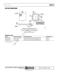 AD8124ACPZ Datasheet Page 15