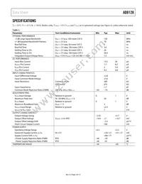 AD8128ACPZ-R2 Datasheet Page 3